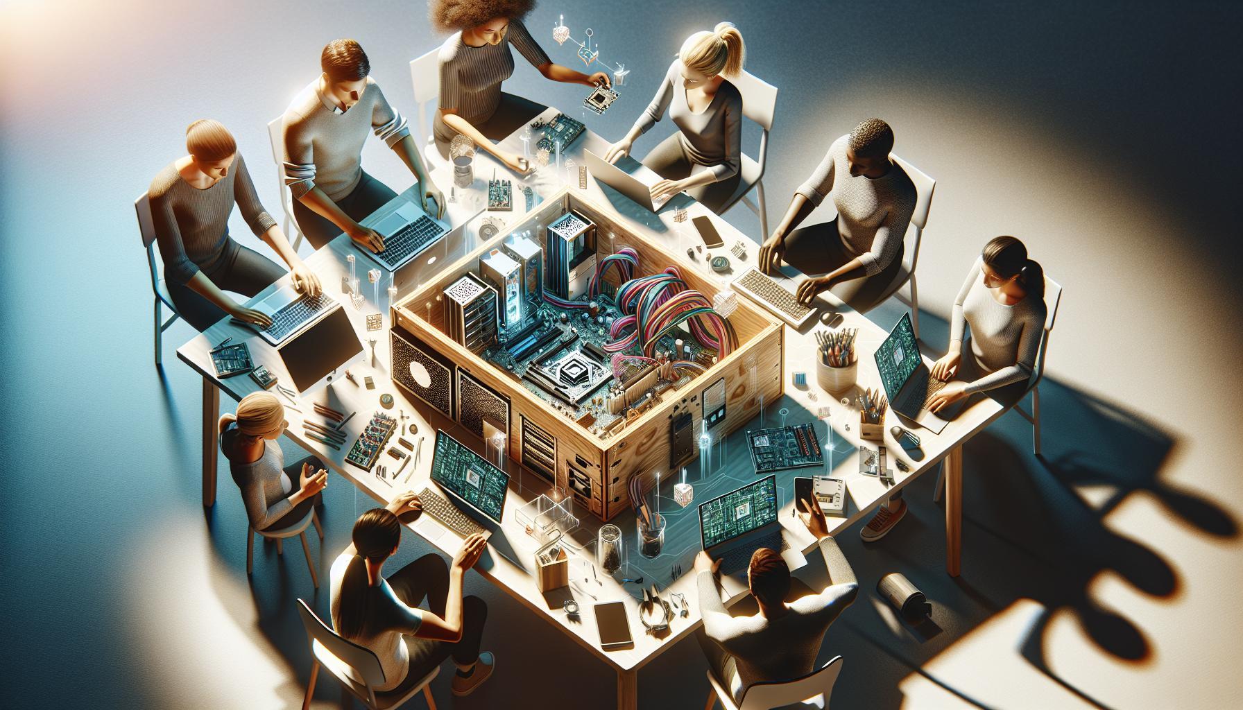 What Company Built Its First Computer from a Wooden Box?