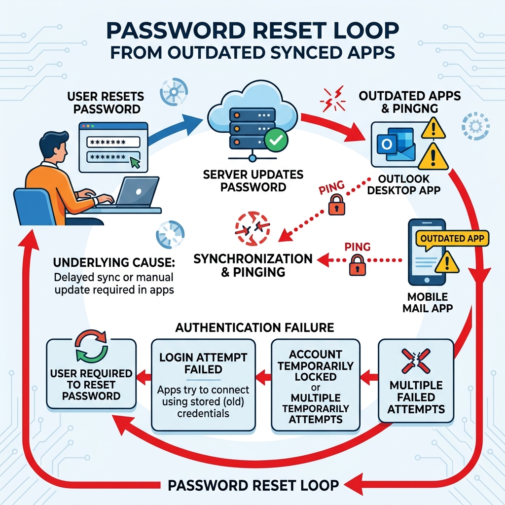 Background syncing apps causing AT&T login errors